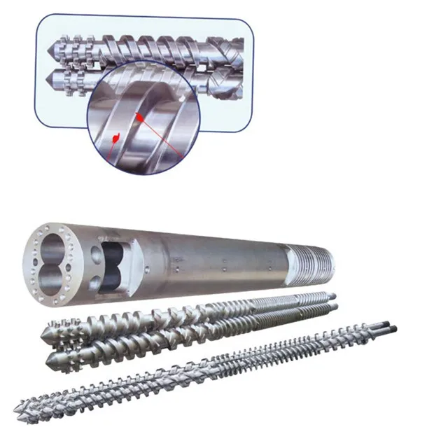 Bimetallic Conical Twin Screw Barrel Producing Conical Twin Screw Barrel For Extruder PVC