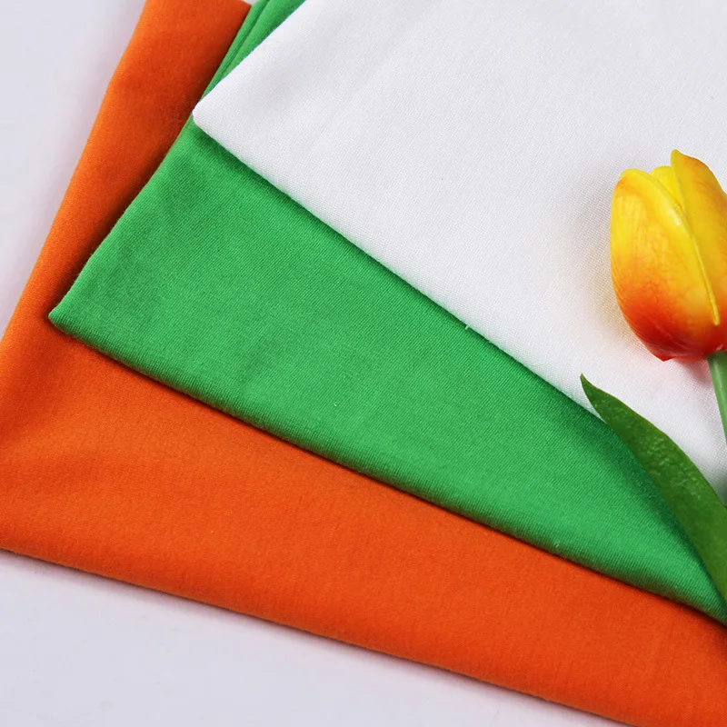 Rongbao 100% Polyester Spun Single Jersey Fabric For T-shirt Sportswear Pants Base Coat