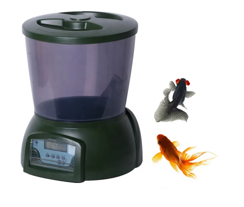 Automatic Pond Aquarium Tank Digital Fish Feeder with large capacity automatic fish feeder