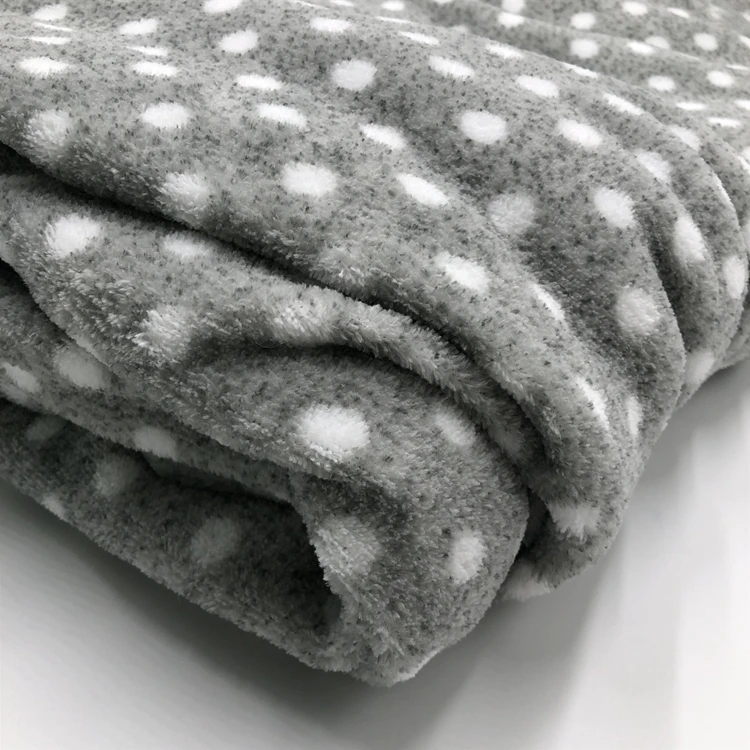 100% полиэстер, трикотажная ткань из кораллового флиса с принтом для одеяла