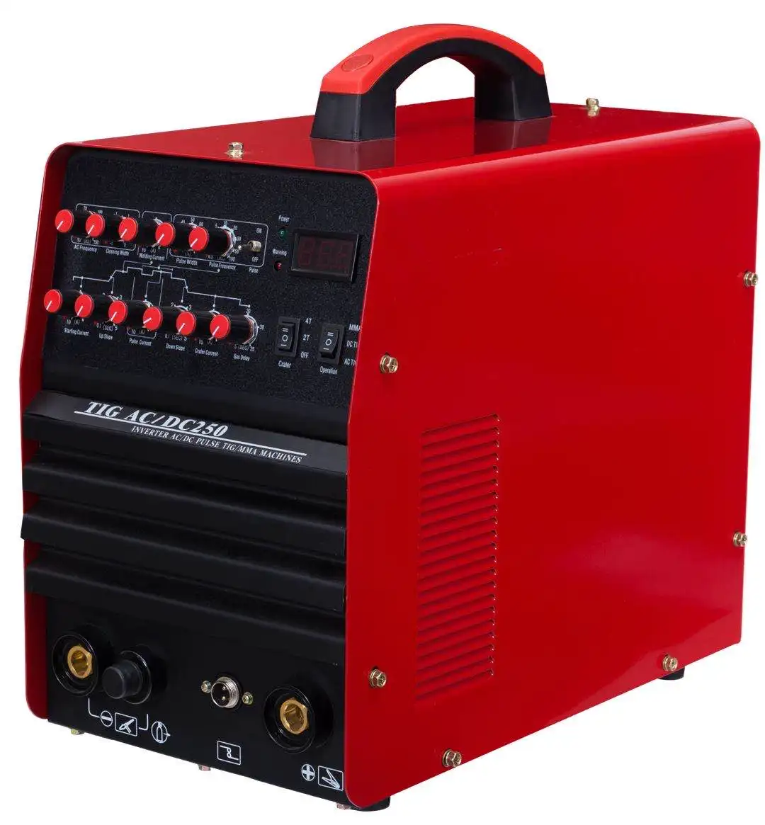 IGBT инвертор DC Pulse TIG сварочный аппарат MMA ARC СВАРОЧНЫЙ АППАРАТ для алюминия нержавеющая сталь Однофазный AC 220V 200 Amp Carbon