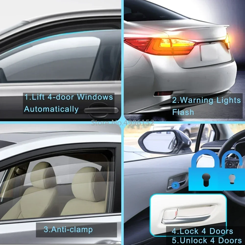 For Toyota Camry 2018-2024 OBDII Car Auto Speed Lock Power Window Closer Open Controller Window Lifter OBD Device Module