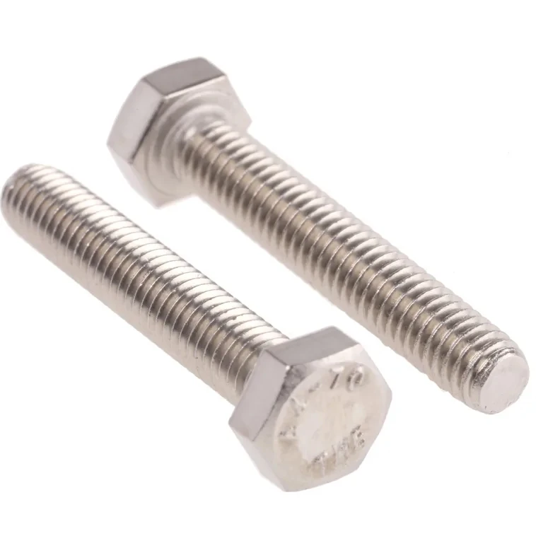 HCH factory wholesale stainless steel A2 A4 DIN931 part half thread hexagon bolt  nut and washer