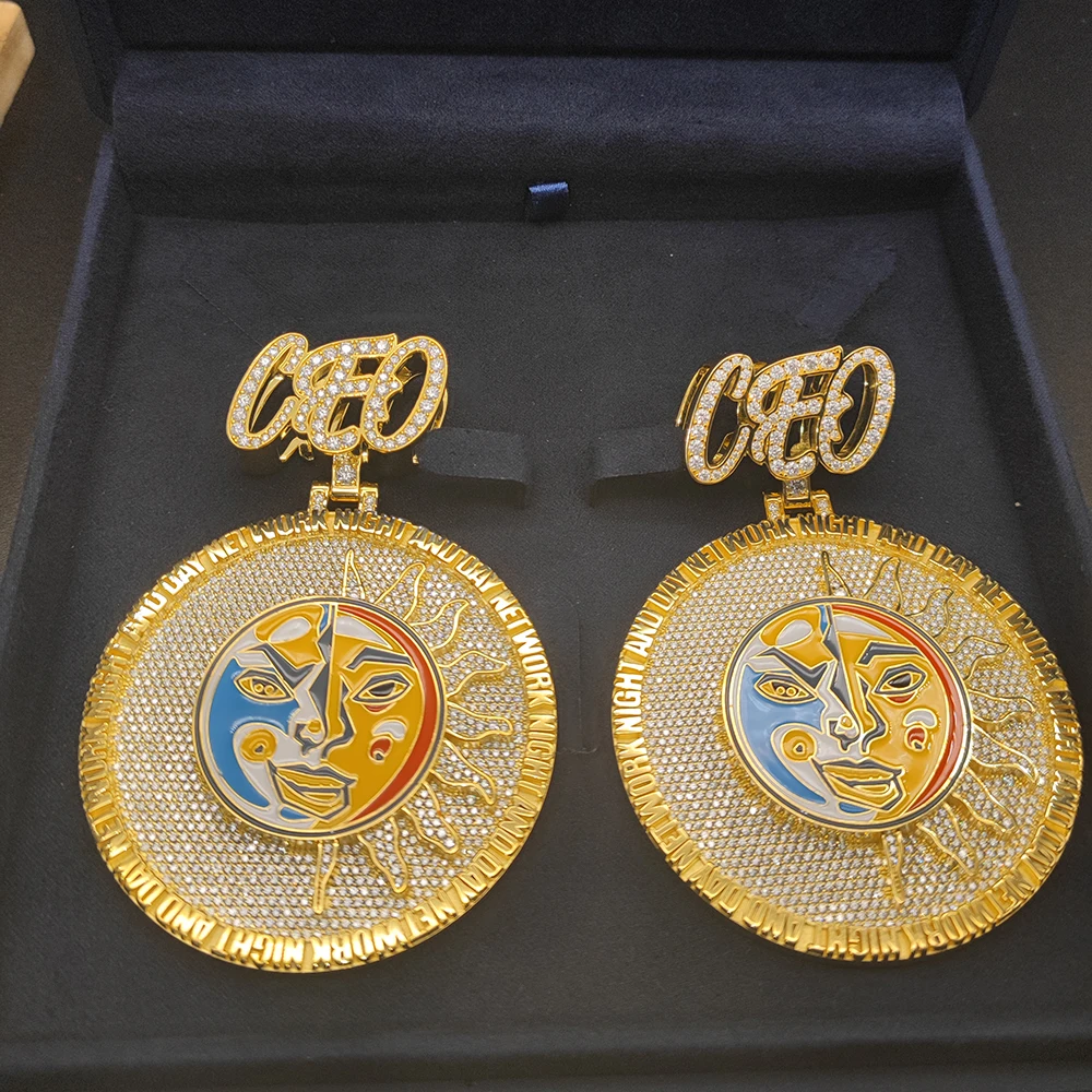 Fine Jewelry 925 Sterling Silver Hip Hop Jewelry Pendants Men Hip Hop Jewelry Pendants For Artist