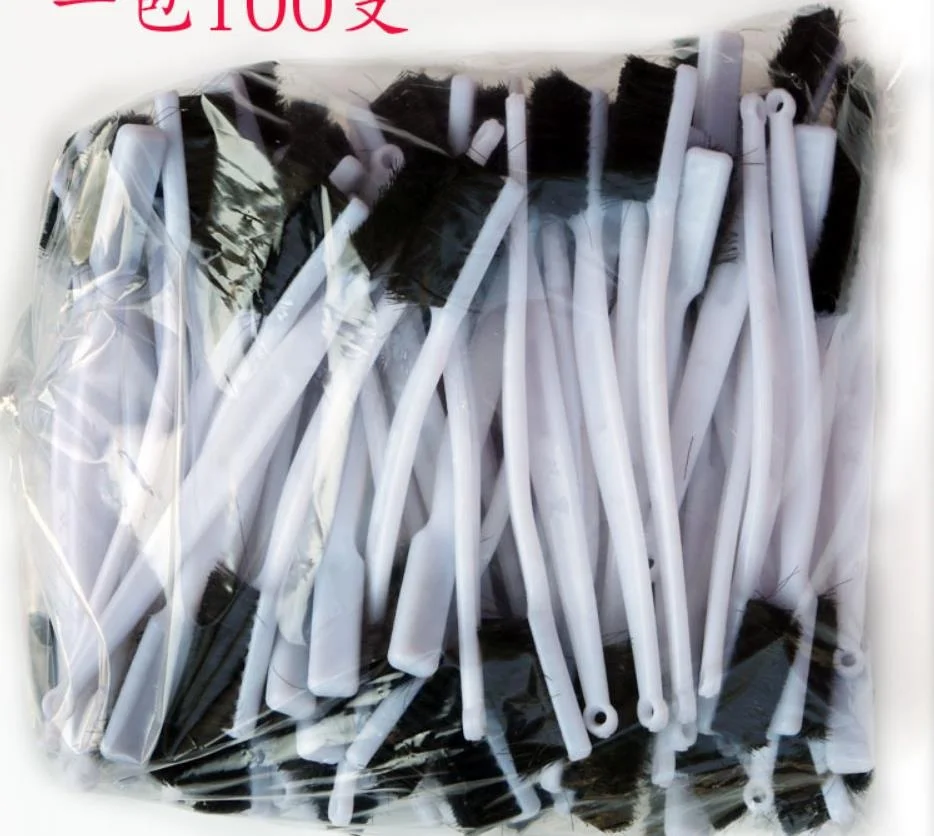 PP Handle Nylon Cleaning Tooth Brush  for leather and shoe factory  plastic handle glue paste tooth brush