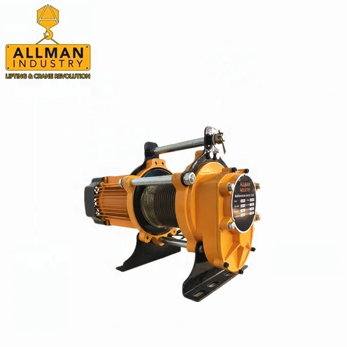 1000kg Portable Electric Pulling Winch 220V Wire Rope