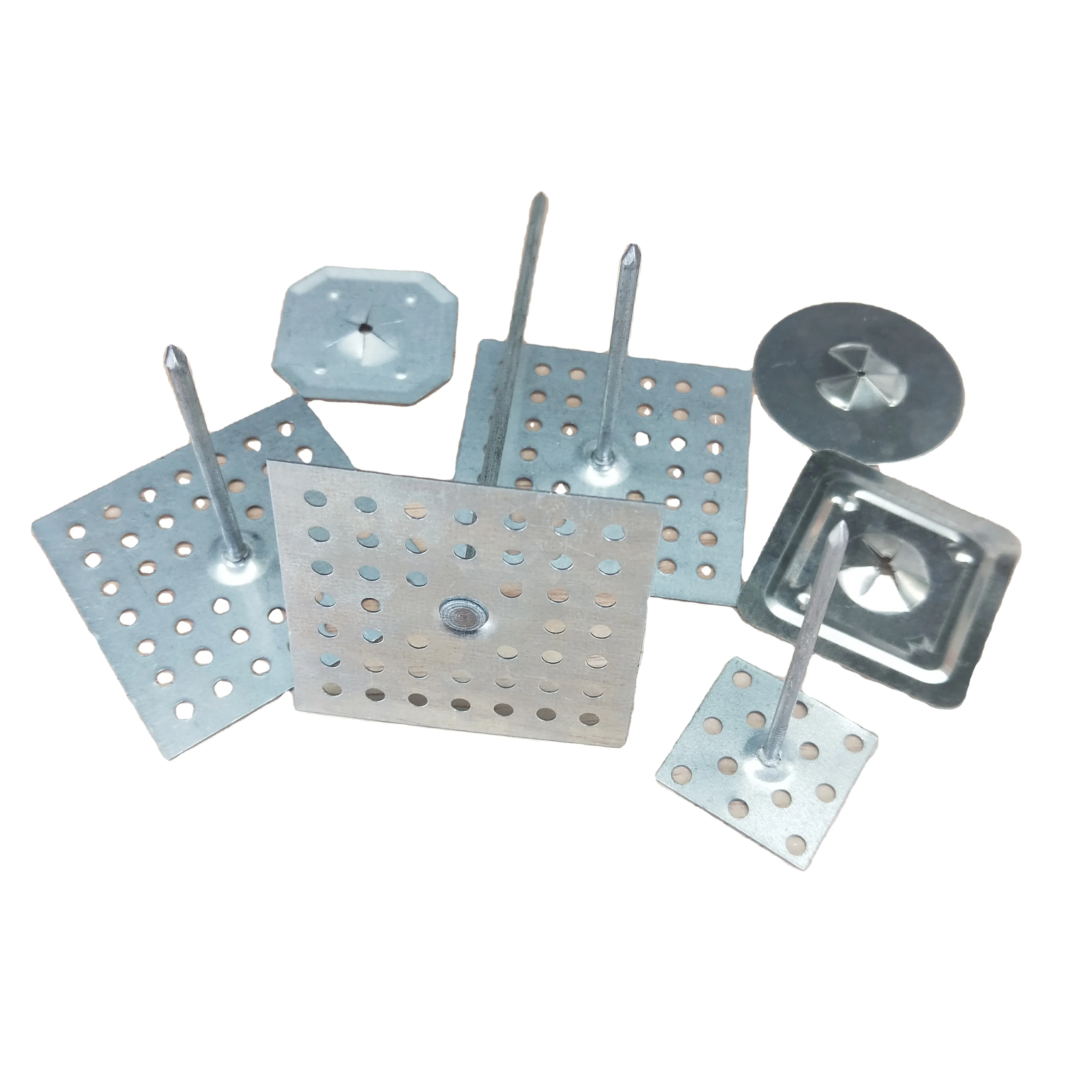 Factory Wholesales Metal Insulation Hanger Pins Perforated Self Adhesive Insulation Pin