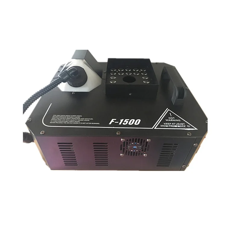 KM-FM11019 Лидер продаж сценический эффект машины с воздушной подушкой RGB LED 1500 Вт DJ для дым-машины