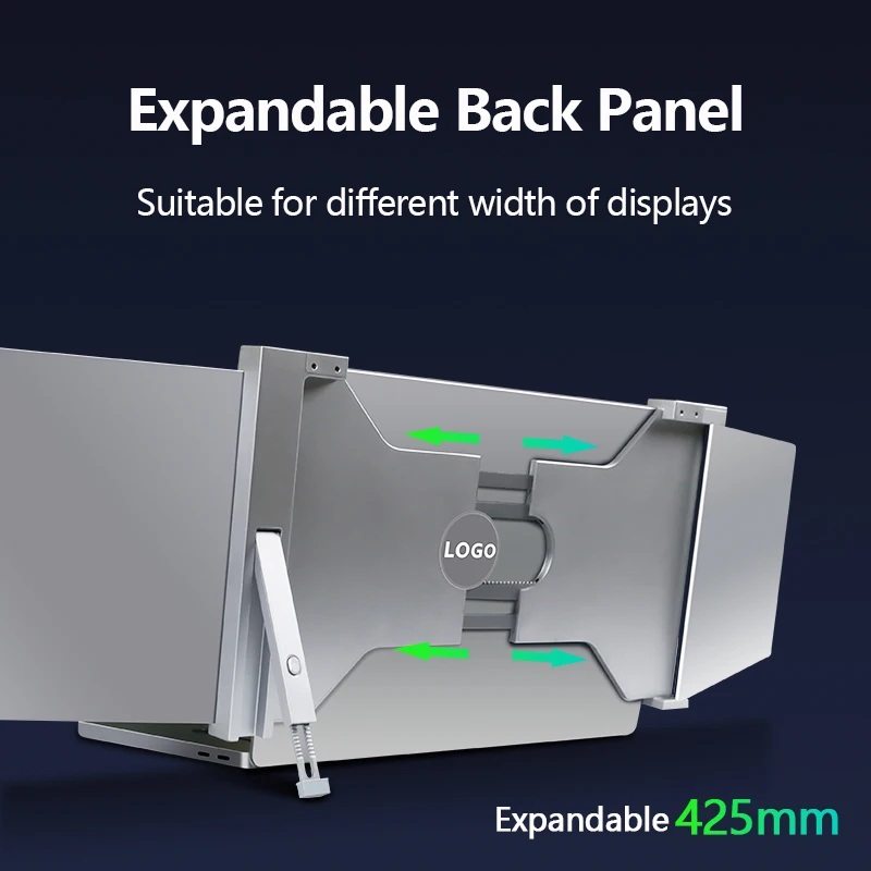 FOPO new size 14 inch triple portable monitor for laptop extender dual display 1080P FHD IPS screen