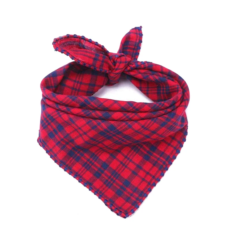 High Quality Dog Bandana Adjustable Large Puppy Cat Pet Triangle Scarfs Collars Dog Bandana