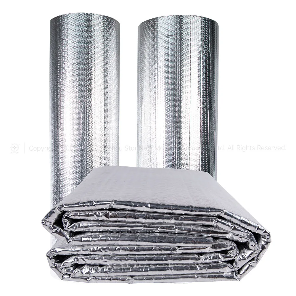 China Manufacturer Silver Bubble Foil Reflective Thermal Insulation Wraps Heat Insulator Materials for Houses