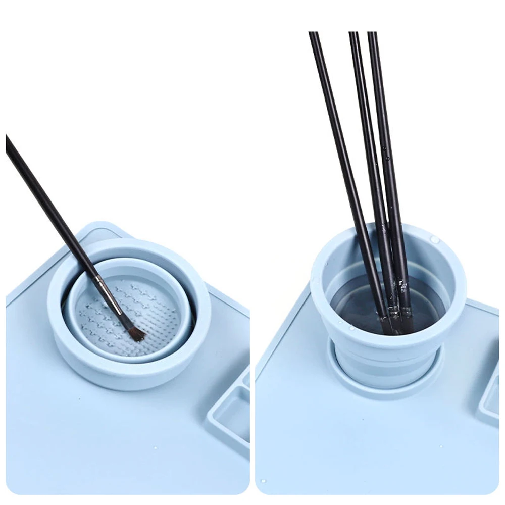 Best Sell Silicone Craft Mat, Silicone Art Painting Nonstick Artist Silicone Drawing Sheet Mat with Cup