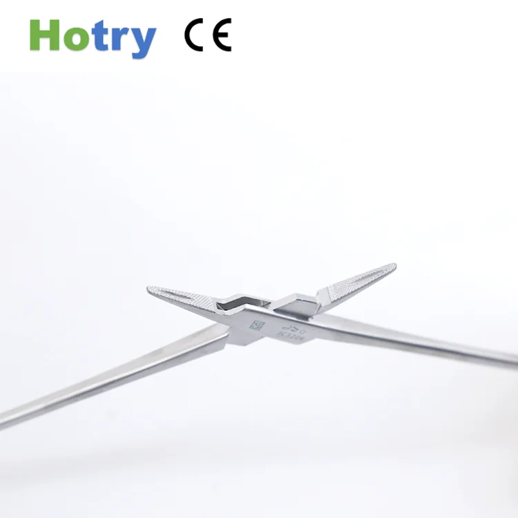 
Class I stainless steel/matte finish surgical laparoscopic needle holder forceps 