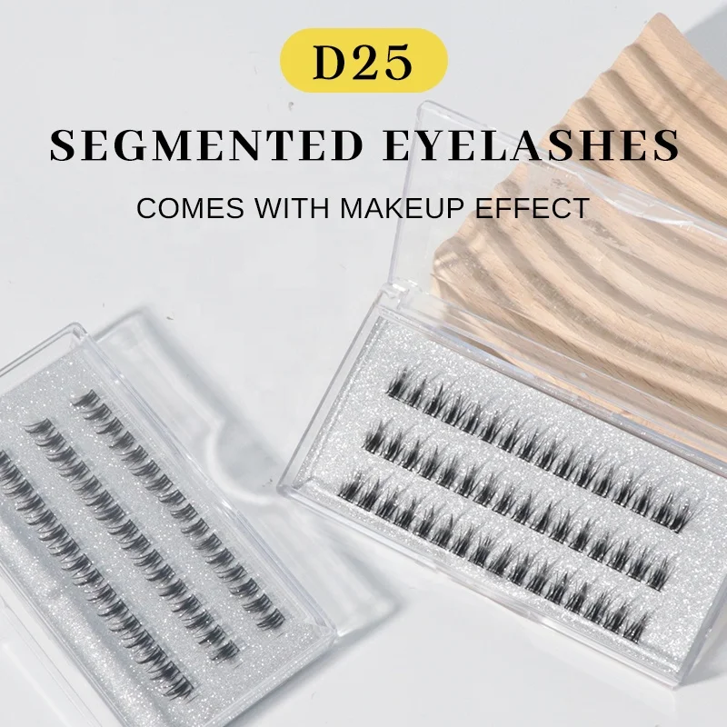 Self Grafting Diy Cluster Lash Segmented Eyelash Extension Cluster Lashes Flat Lash Private Label Diy False Extension Eyelashes