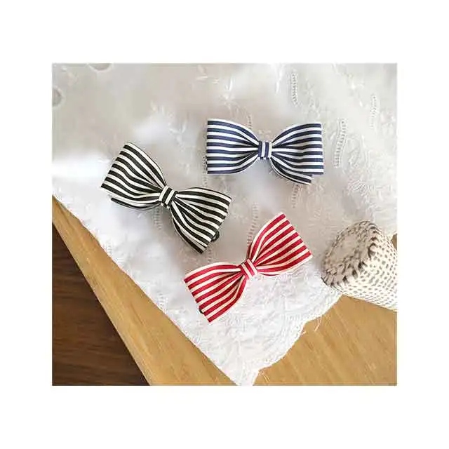Cute striped clip hairpin Mini Marine Hair Clip made in Korea Hair accessories for girl is high quality hairpin