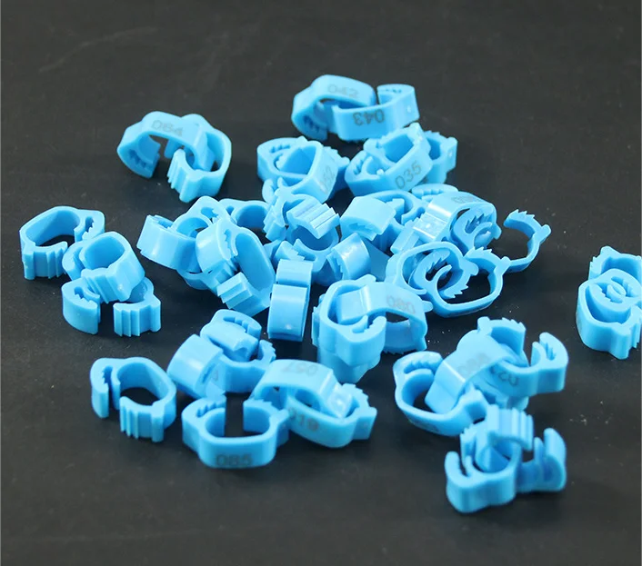 Pigeon Leg Plastic Foot Clip Rings Band for Birds Chickens Tags Mixed Color pigeon foot ring