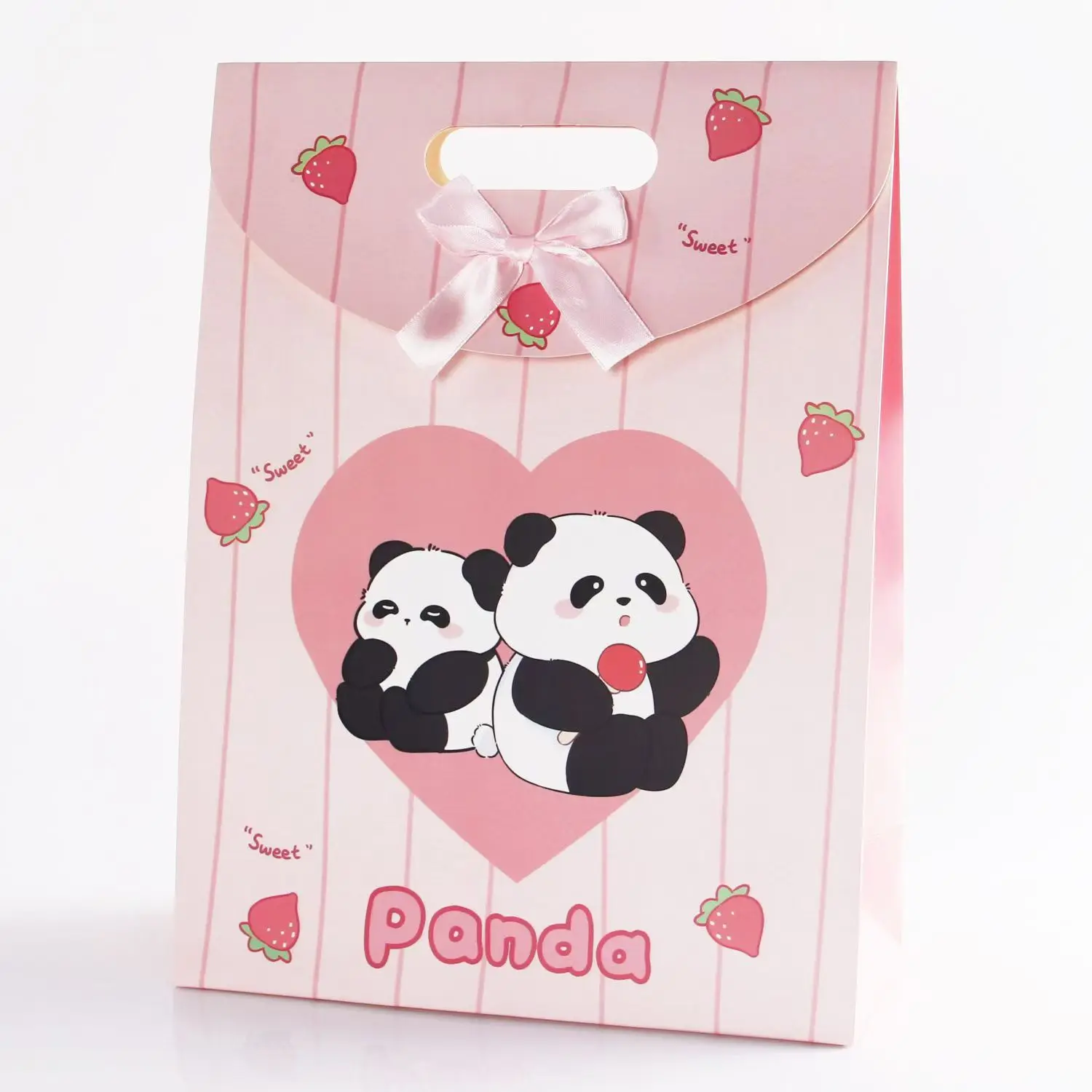 China Panda Green Pink Color Custom Making Machine Printer No Importax Dinosource Gift Packing Paper Bags