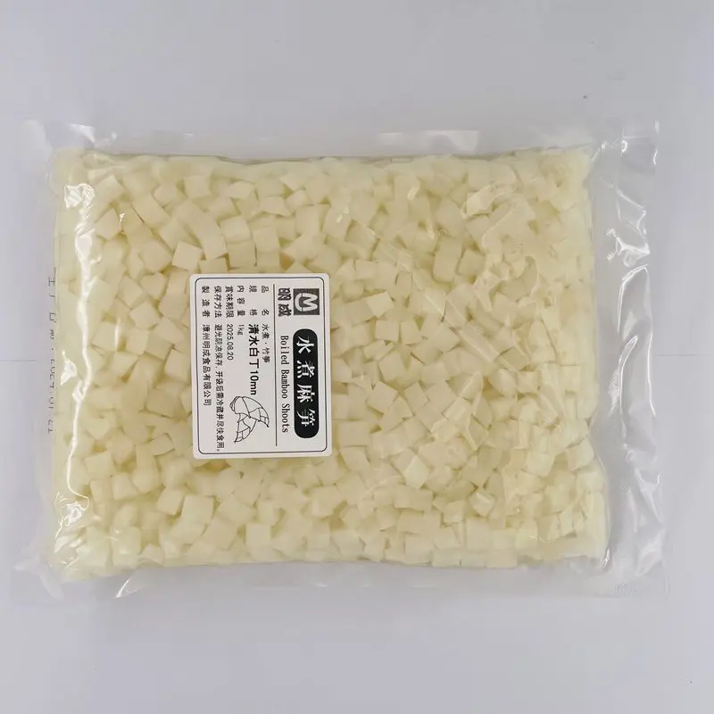 Vacuum Pack Canned Menma Diced Water-preserved Boiled Winter Bamboo Shoots 10mm