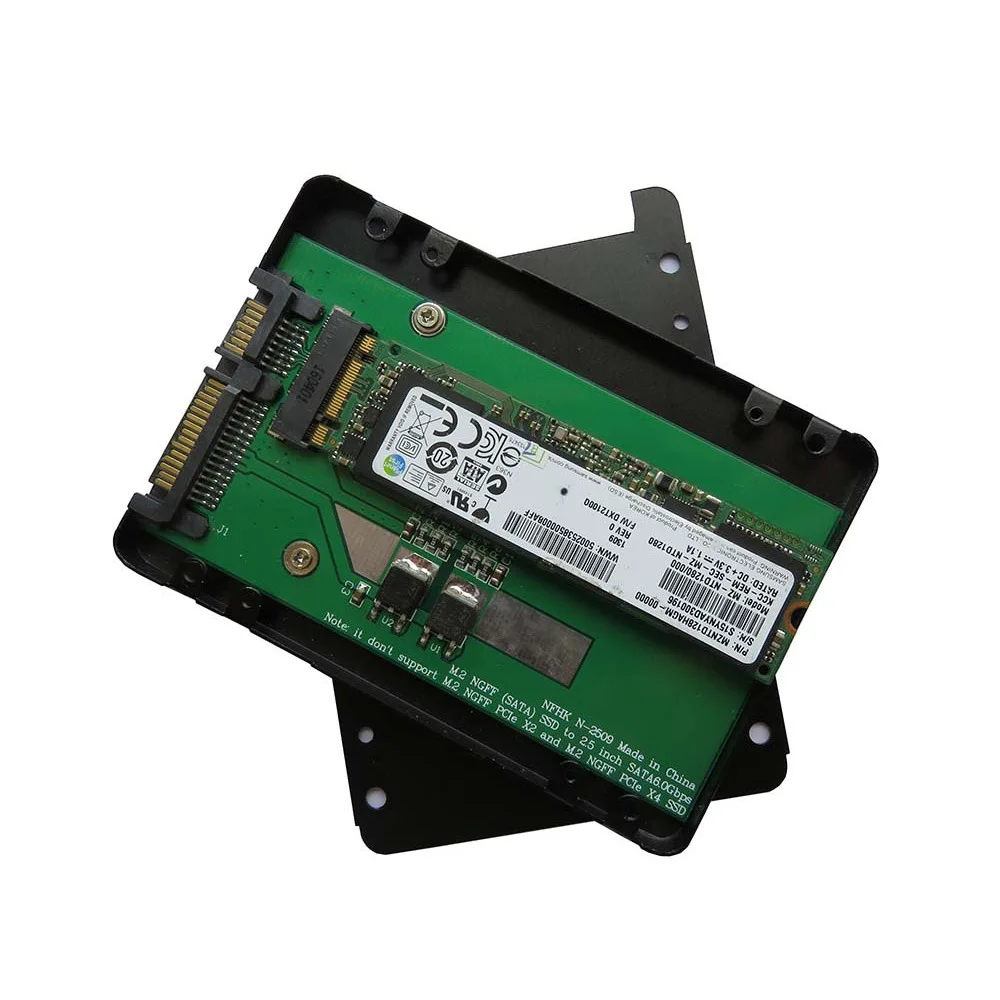 SSD производительность: M2 SATA 7 мм алюминиевый сплав NGFF на 2 5 дюймов адаптер карты