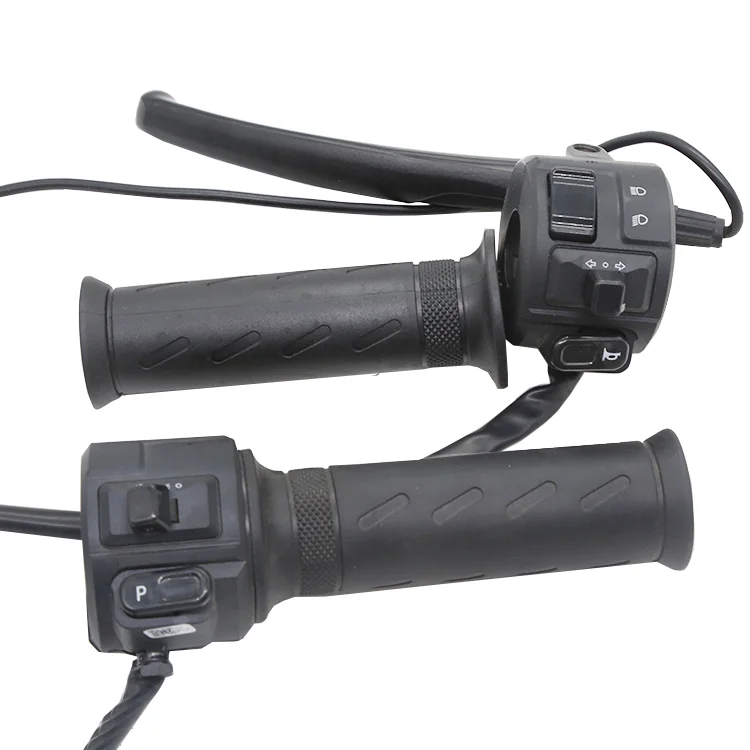 ELECTRIC MOTORCYCLE Handlebar+SWITCH ++Light BUTTON Steering GRIPS EBIKE THROTTLE de3 forYadea