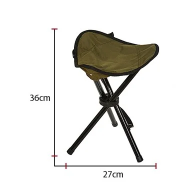 Hanser LC-02B-35 Portable Outdoor Travel Foldable Stool High Quality Picnic Stool Iron Folding Beach Chair For Camping Hiking