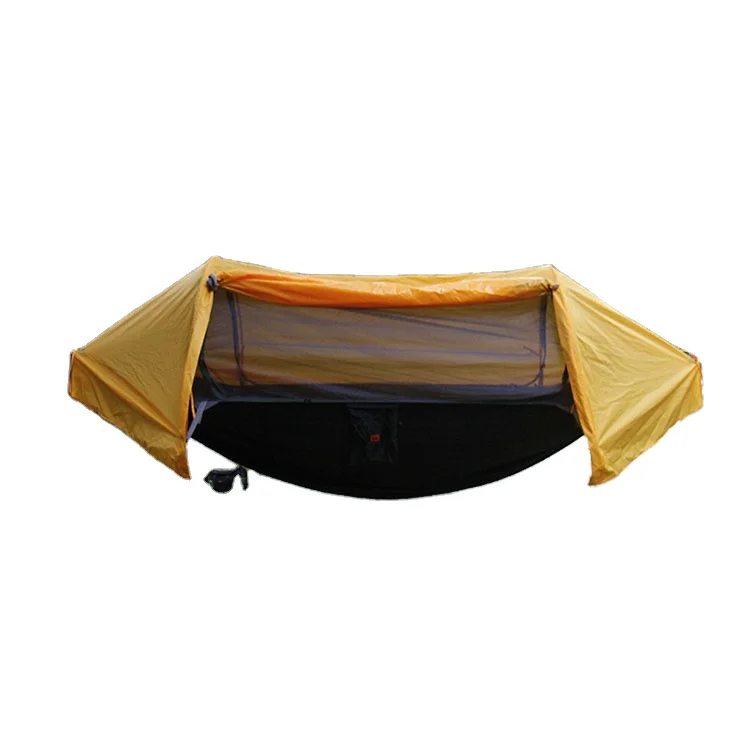 Outdoor Backpacking Parachute Swing Mosquito Net Portable Hammock With Waterproof Cover