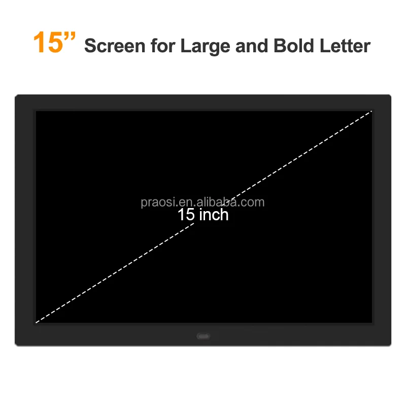 Pros Auto Dimming Extra Large letter Smart 15 inch Dementia Alzheimer Digital Calendar Day Clock for Memory Loss Seniors