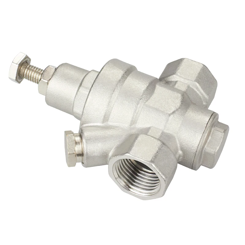 TMOK Easy Install DN15 1/2 inch 230psi Nickle Plated Ss304 Adjustable Water Pressure Regulator Pressure Reducing Valve