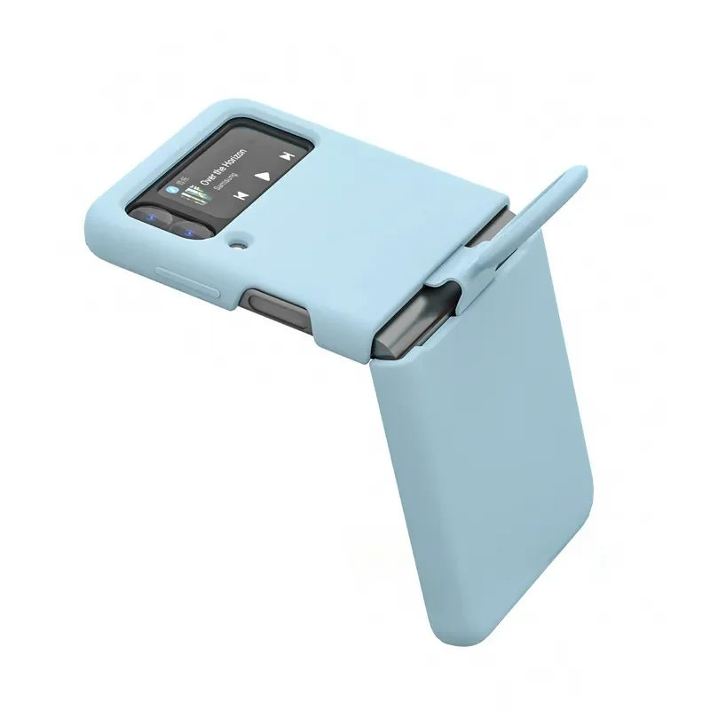 OEM Customized silicone flip phone case shatterproof shockproof buffering soft flip remote car key case