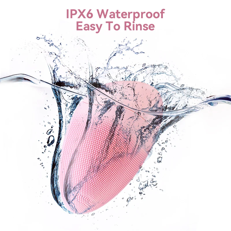 Silica Gel Sonic Cleansing Brush Facial Cleansing Brush Vibrating Deep Cleaning Face Cleaning Brush Deep Cleansing