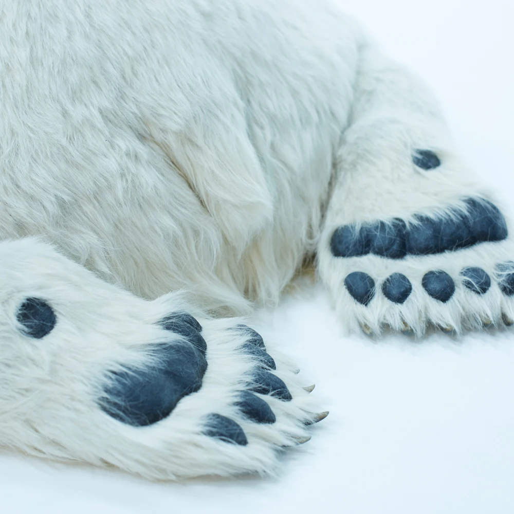 Custom 100% Artificial Polar Bear Giant Japanese Art Home Decor