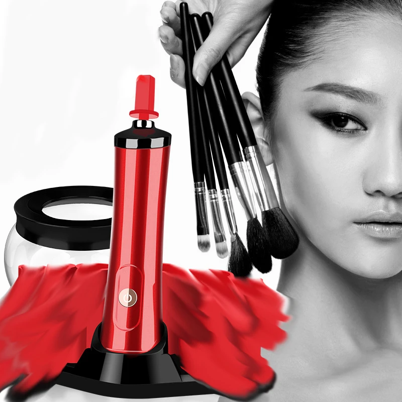 
OEM factory private label Makeup brushes cleaner and dryer battery operated beauty cosmetics Electric makeup brushes cleaner 