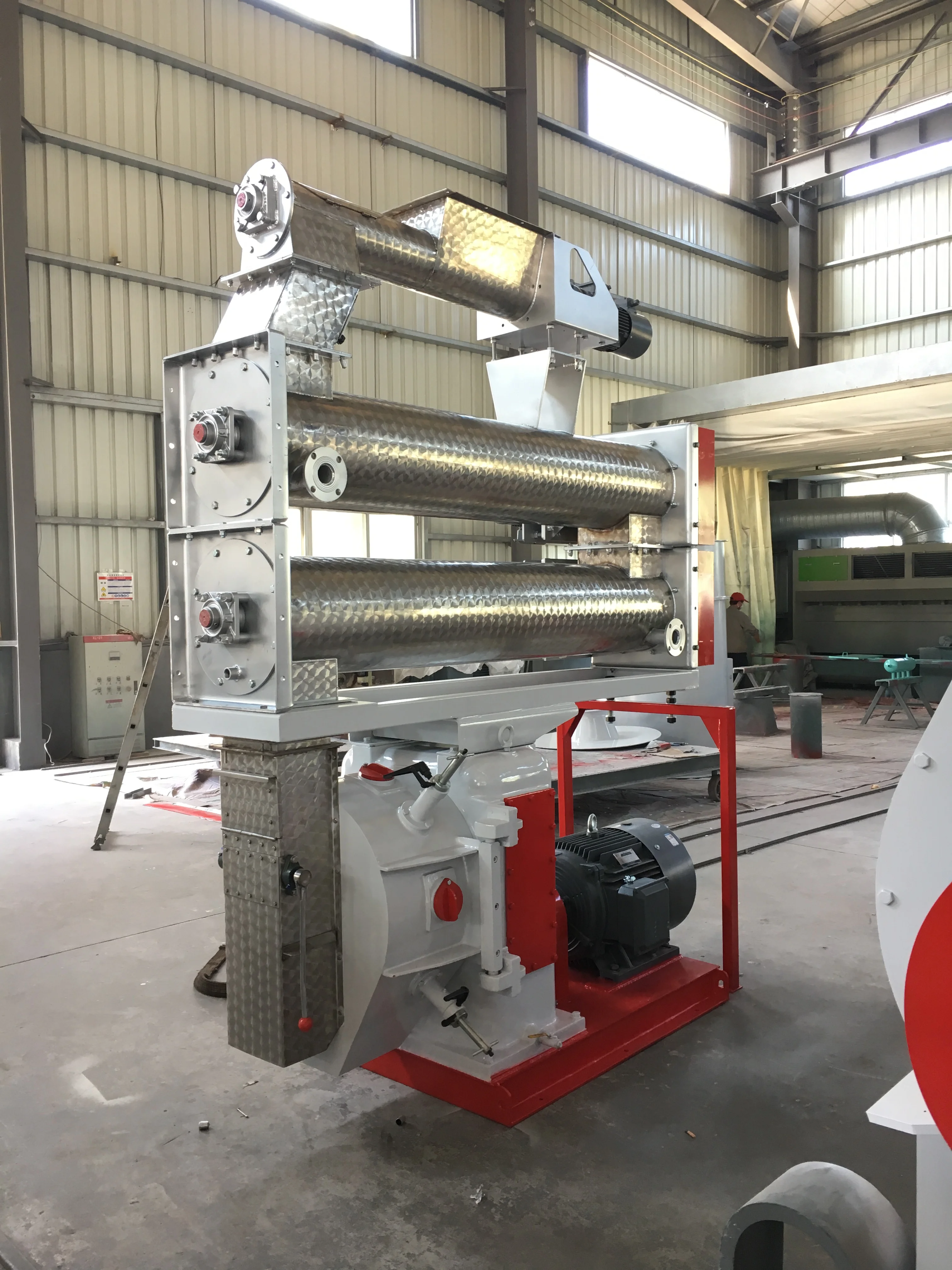 Factory direct sale large stainless steel ring die animal food pelletizer feed processing machine
