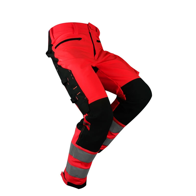 Безопасные рабочие брюки с множеством карманов рабочие брюки мужские Светоотражающие Hi Vis спецодежды брюки