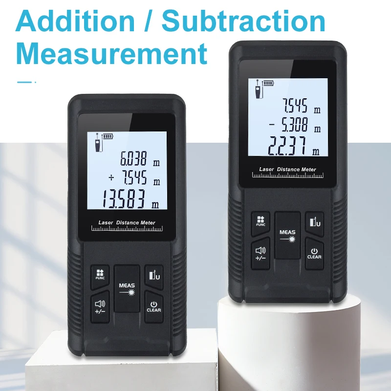 X-120 120M Laser Meter Distance with Angle Function Digital Laser Distance Meter Rangefinder Hand-held Distance 50m Meter