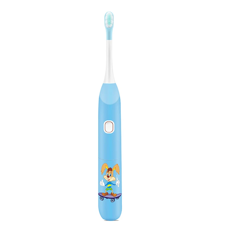 Travel 3 modes mini small size cute animal sonic electric kid toothbrush with timer
