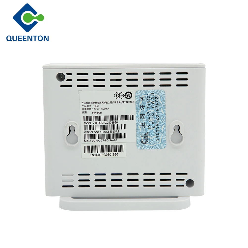 OEM ODM F643 ONU 1GE Port GPON FTTH ONU SC/UPC Connector Modem Optical Network Unit ONU ONT F643