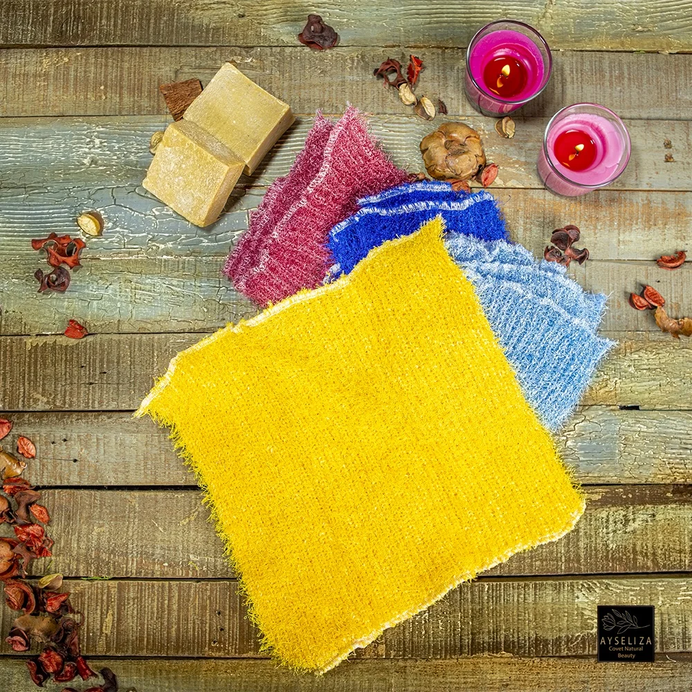 Красочные отшелушивающие тканевые скребки для ванны от Ayseliza 100% Турецкий Хаммам варежки перчатки удаления омертвевшей кожи мыло пенообразующая Ванна