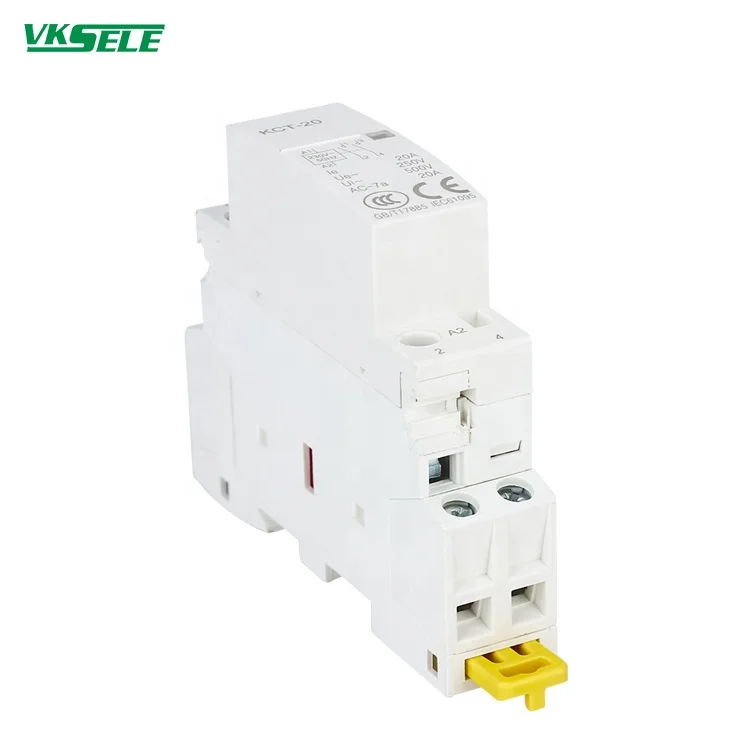 VKSELE weikesen factory KCT-32 modular contactor 32A 1 pole 2 pole AC24V 110V 220V 1NO 1NC 2NO 2NC 1NO1NC household contactor
