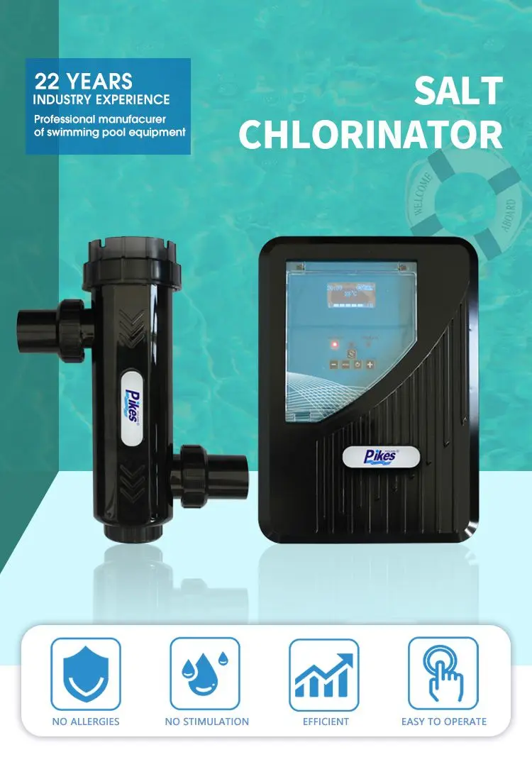 PIKES Popular Pool Salt Chlorine Generator Swimming Pool Salt Chlorinator