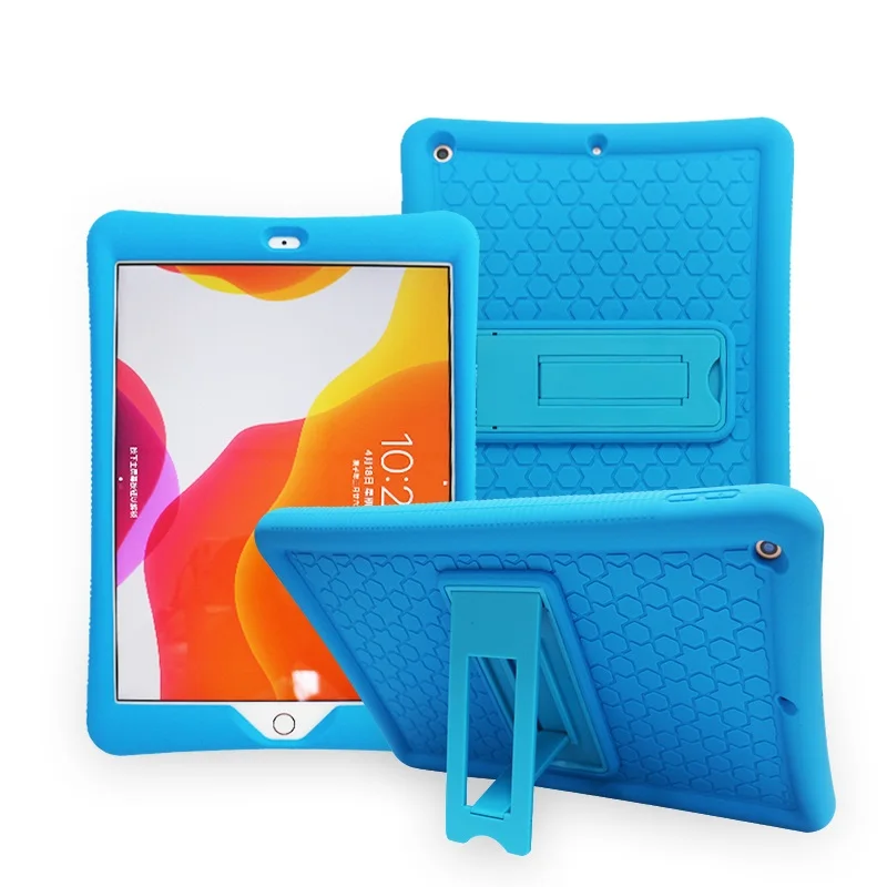 new arrivals silicone case for ipad 10.2  shockproof rugged cases high quality tablet cover for kids