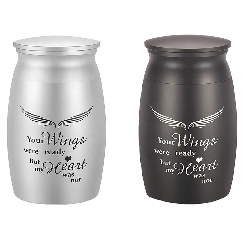 2023 High Quality Pet Cats Dogs Animals Urns Stainless Steel Customized Logo Photo Ashes Urn Storage