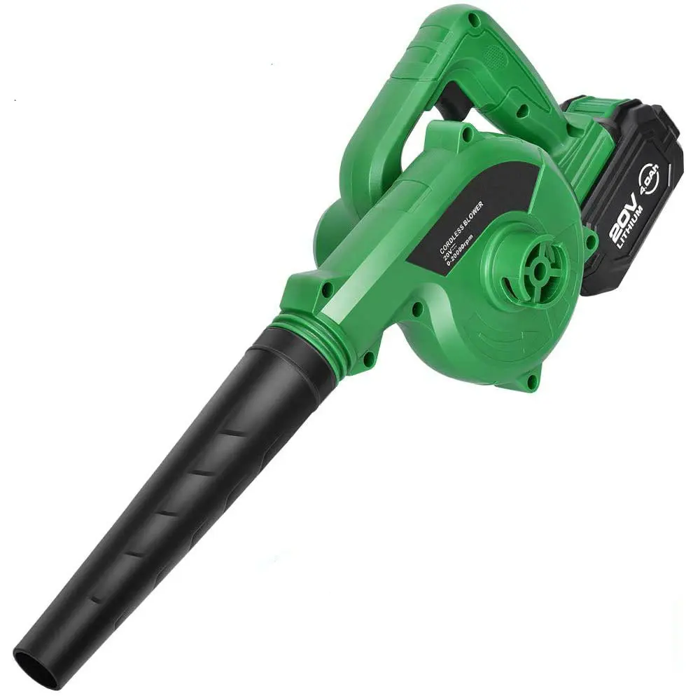 20V 2.0Ah Li-Ion Battery Powered Hand Held Cordless Garden Leaf Air Blower