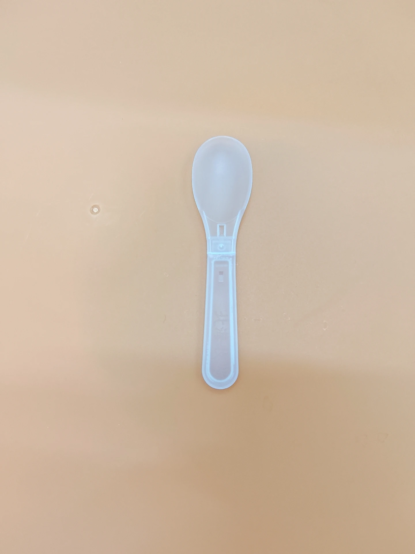 Disposable Plastic Folding Spoon for Travel Convenient Carry-On Item