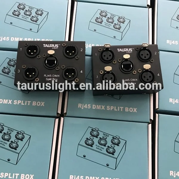 Stage Light Equipment RJ45 To DMX Split Box XLR 3 pin or 5 pin Female Male Socket