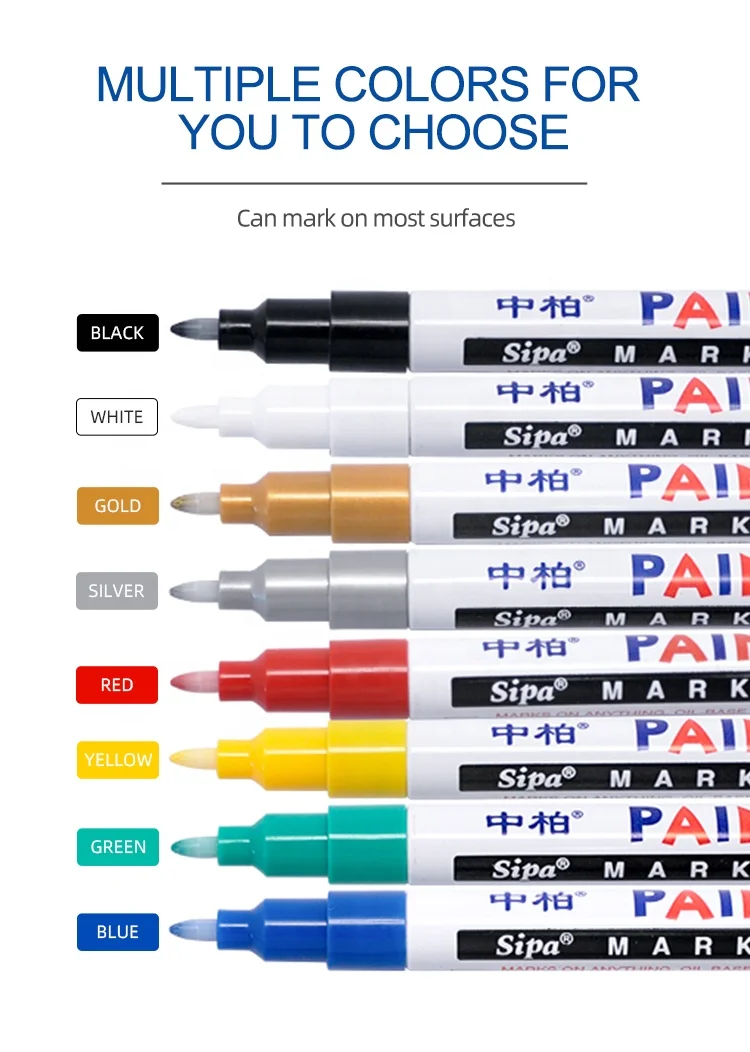 paint marker coloring seal sealing pen wax oil oilbase 1mm metal pen for graffiti leather multi surface use plastic shoes