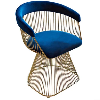 Hot sale hotel metal steel modern luxury velvet leisure chair