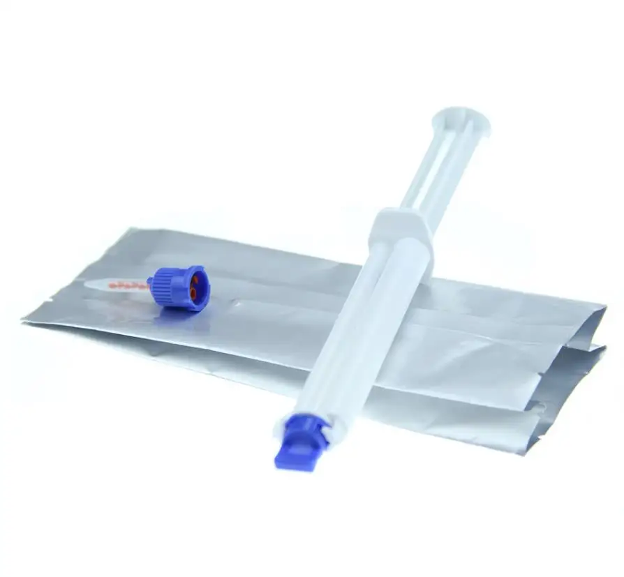 Clinic 35% peroxide hp teeth whitening gel with dual barrel syringe