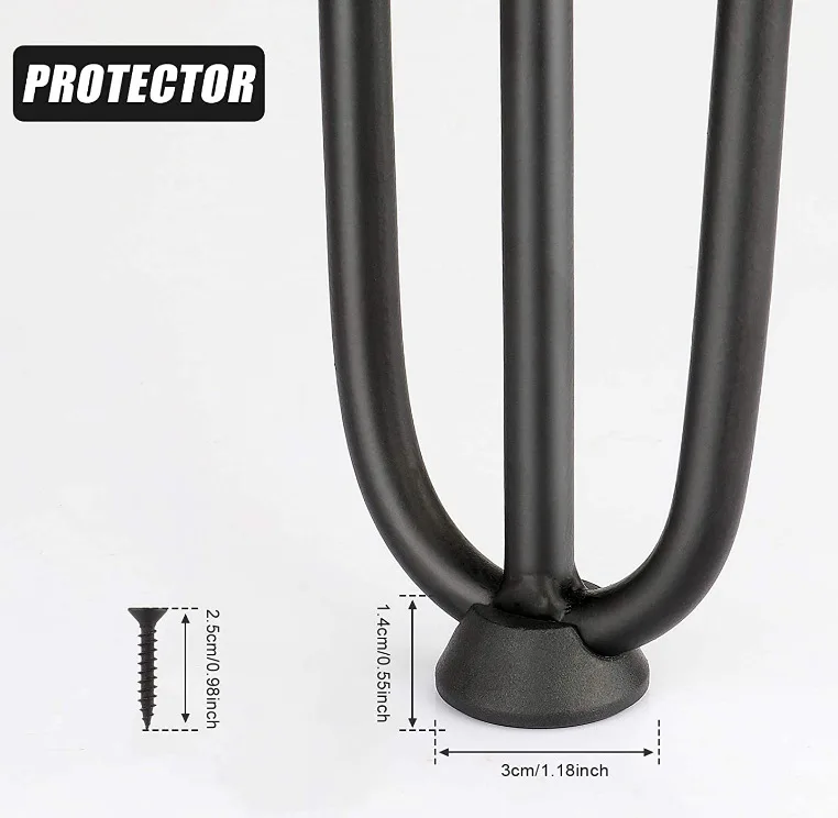 Best Iron Coffee Table Hairpin Shaped Legs for Second and Third Line Solid Hollow Table Legs
