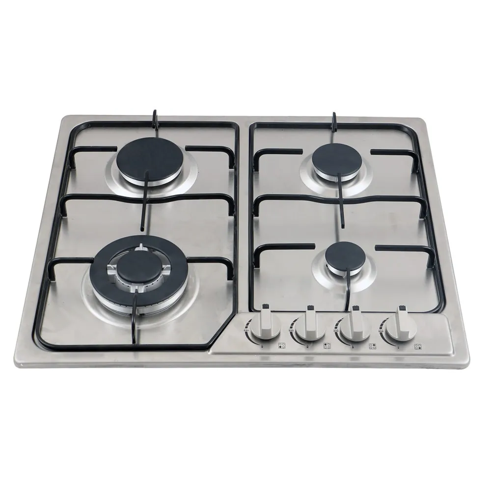 China Supplier Price Trending Products 4 Burner Gas Stove Hob 4 Burner 3 Ring Gas Stove With Frame